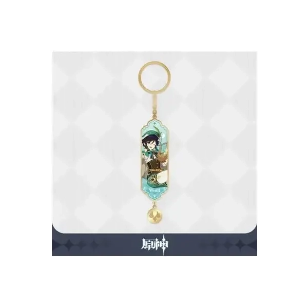 Genshin Impact - Character Drawing Card Metal Keychain: Venti