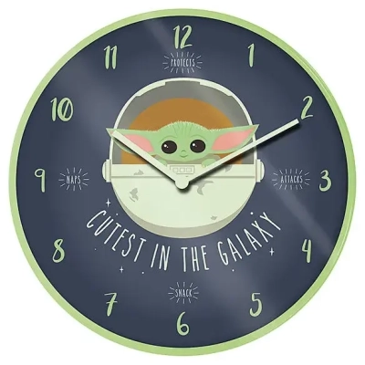 Pyramid Clock - Star Wars: The Mandalorian (Cutest In The Galaxy)