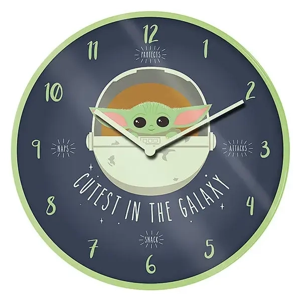 Pyramid Clock - Star Wars: The Mandalorian (Cutest In The Galaxy)