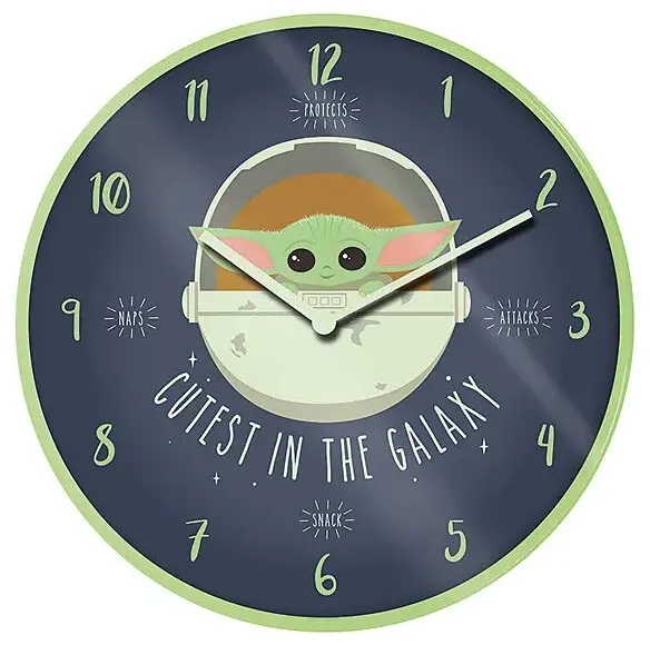 Pyramid Clock - Star Wars: The Mandalorian (Cutest In The Galaxy)