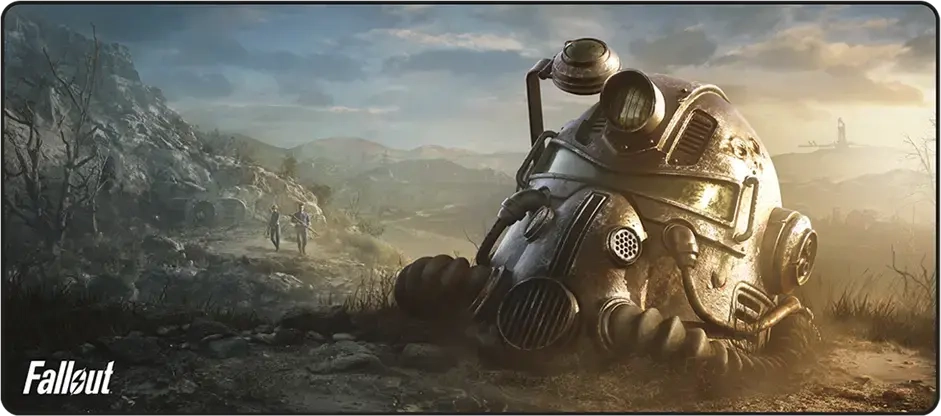 Fallout - Mousemat „Keyart Helmet“
