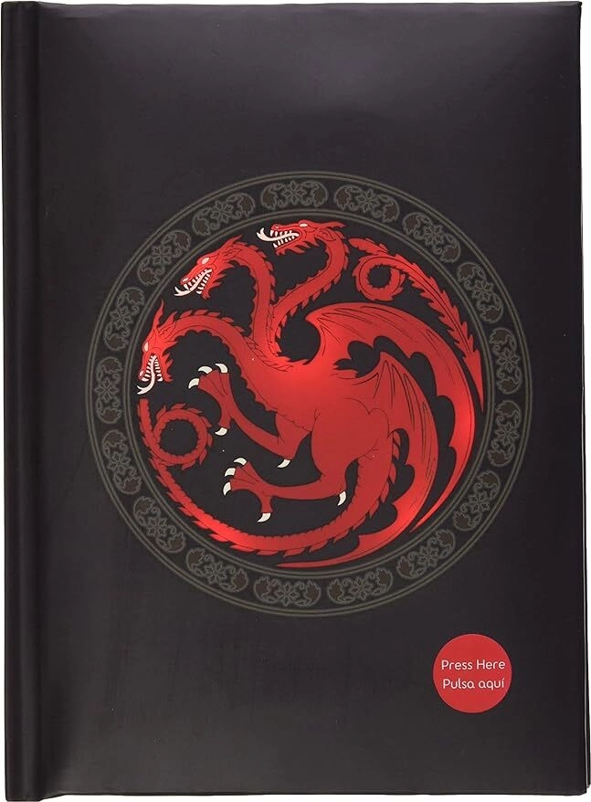Targaryen Notebook W/Light Game Of Thrones