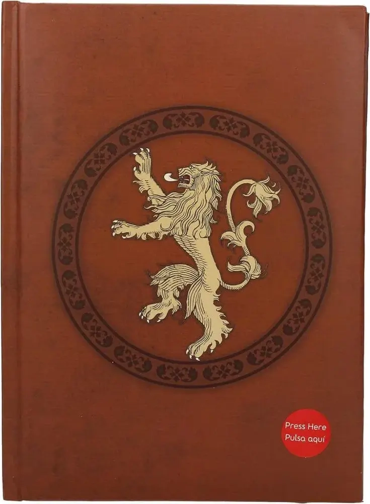 Lannister Notebook W/Light Game Of Thrones