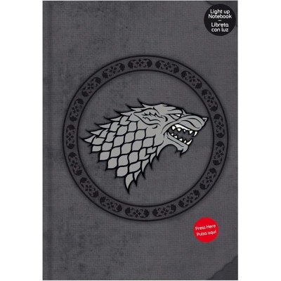 Stark Notebook W/Light Game Of Thrones