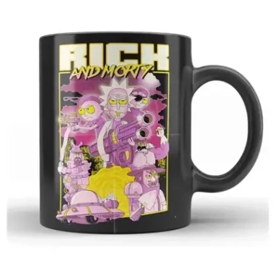 Retro Poster Ceramic Mug Rick And Morty