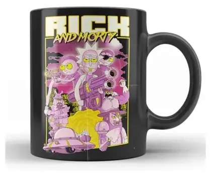 Retro Poster Ceramic Mug Rick And Morty