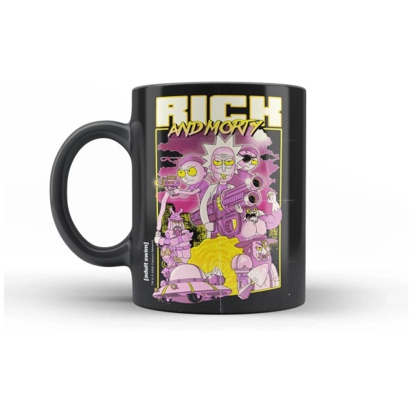 Retro Poster Ceramic Mug Rick And Morty