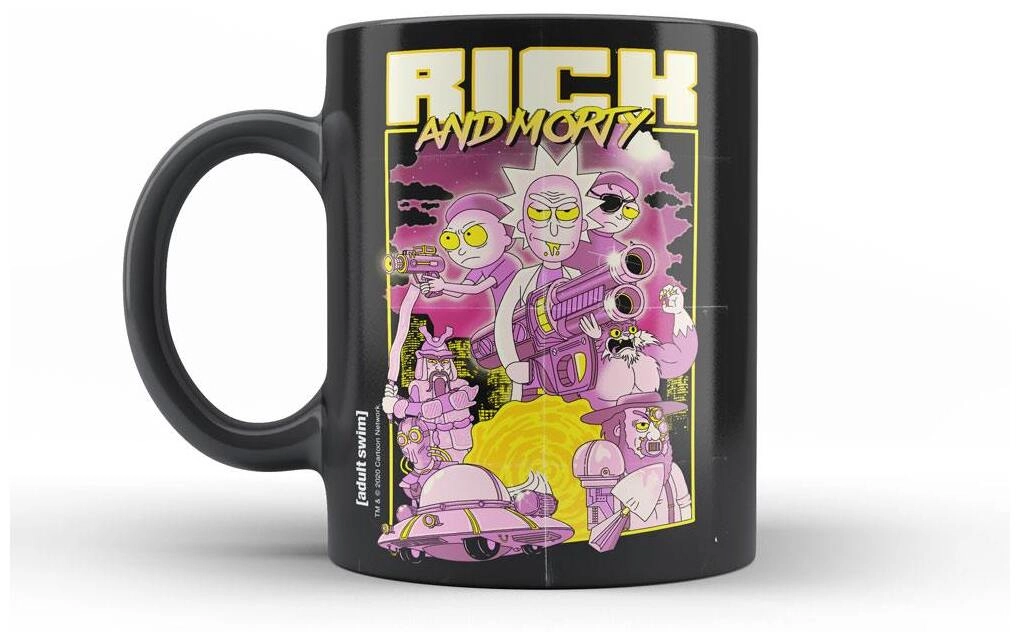 Retro Poster Ceramic Mug Rick And Morty