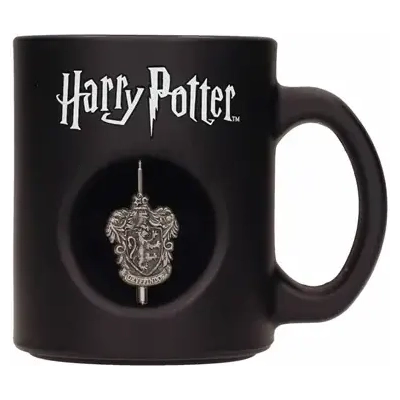Gryffindor Emblem 3D Rotating Emblem Black Mug Harry Potter