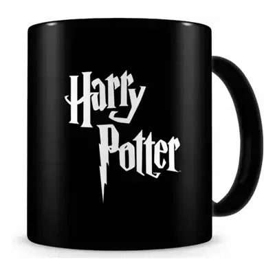 Harry Potter Logo Black Ceramic Mug Harry Potter