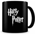 Harry Potter Logo Black Ceramic Mug Harry Potter