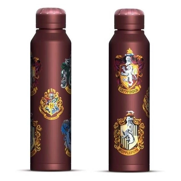 Harry Potter (Colourful Crest) Slim Metal Drinks Bottle