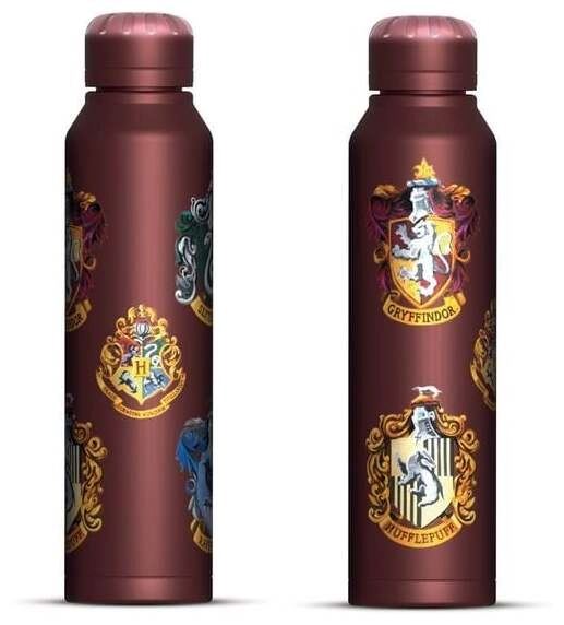 Harry Potter (Colourful Crest) Slim Metal Drinks Bottle