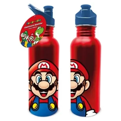 Super Mario (Mario) Metal Canteen Drinks Bottle
