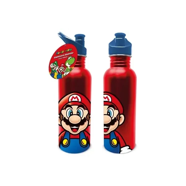 Super Mario (Mario) Metal Canteen Drinks Bottle