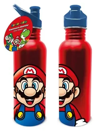 Super Mario (Mario) Metal Canteen Drinks Bottle
