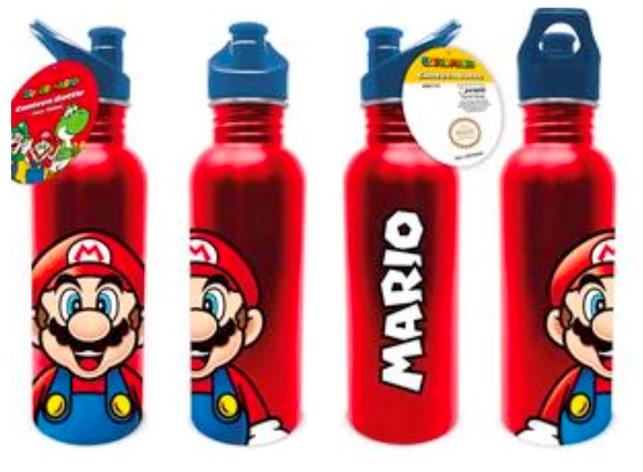 Super Mario (Mario) Metal Canteen Drinks Bottle