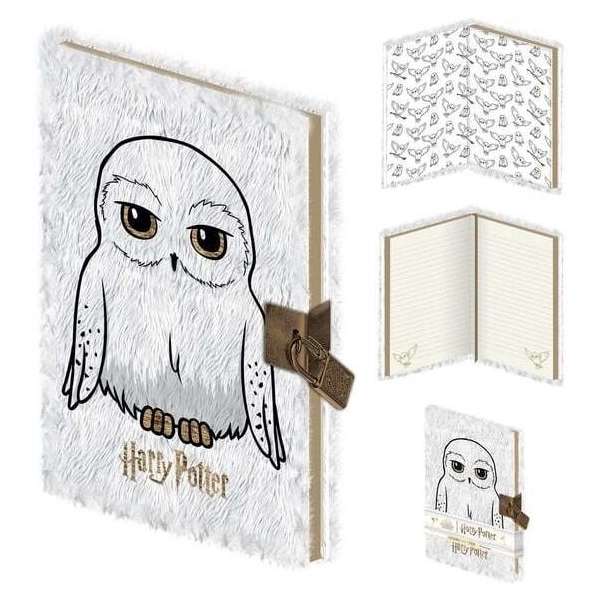 Harry Potter (Hedwig) A5 Lockable Notebook (Plush)