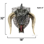 D&D Replicas of the Realms: Black Dragon Trophy Plaque