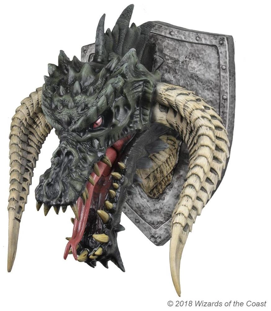 D&D Replicas of the Realms: Black Dragon Trophy Plaque