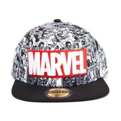 Marvel - Classic Red and White Logo - Snapback Cap