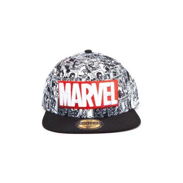 Marvel - Classic Red and White Logo - Snapback Cap
