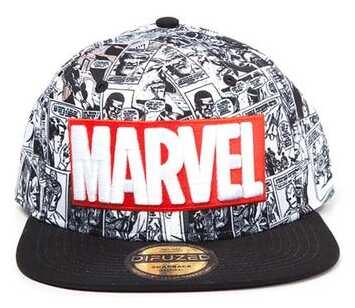 Marvel - Classic Red and White Logo - Snapback Cap