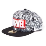 Marvel - Classic Red and White Logo - Snapback Cap