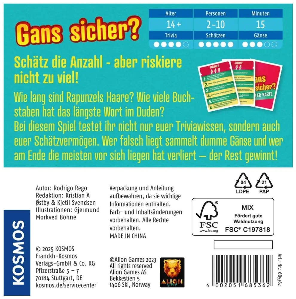 Gans sicher? - DE