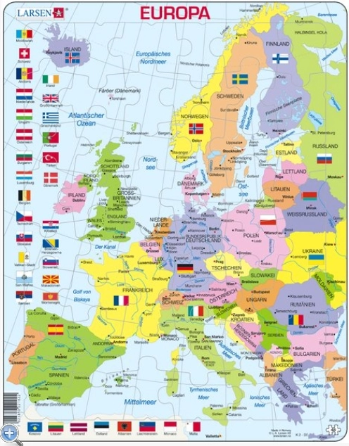 Lernkarte - Europa (politisch)
