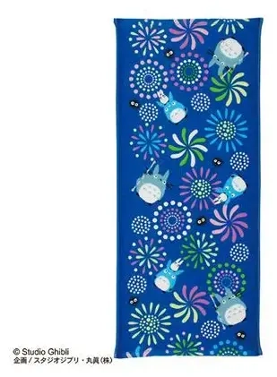 Imabari Towel Totoro Fireworks 34x80 cm - My Neighbor Totoro