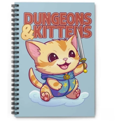 Dungeons & Kittens Spiral Notebook