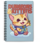 Dungeons & Kittens Spiral Notebook