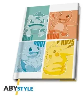 POKEMON - A5 Notebook "Kanto Starters"