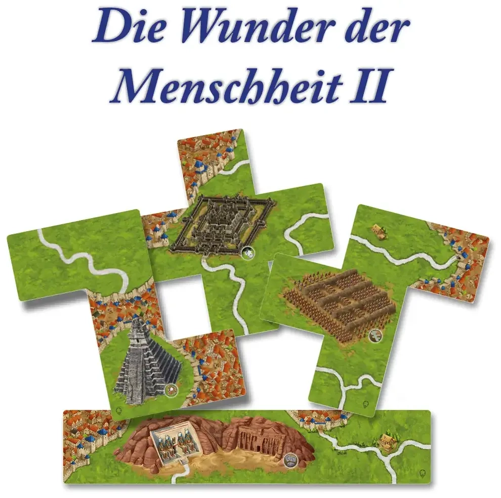 Carcassonne | Die Wunder der Menschheit II - Zusatzplättchen