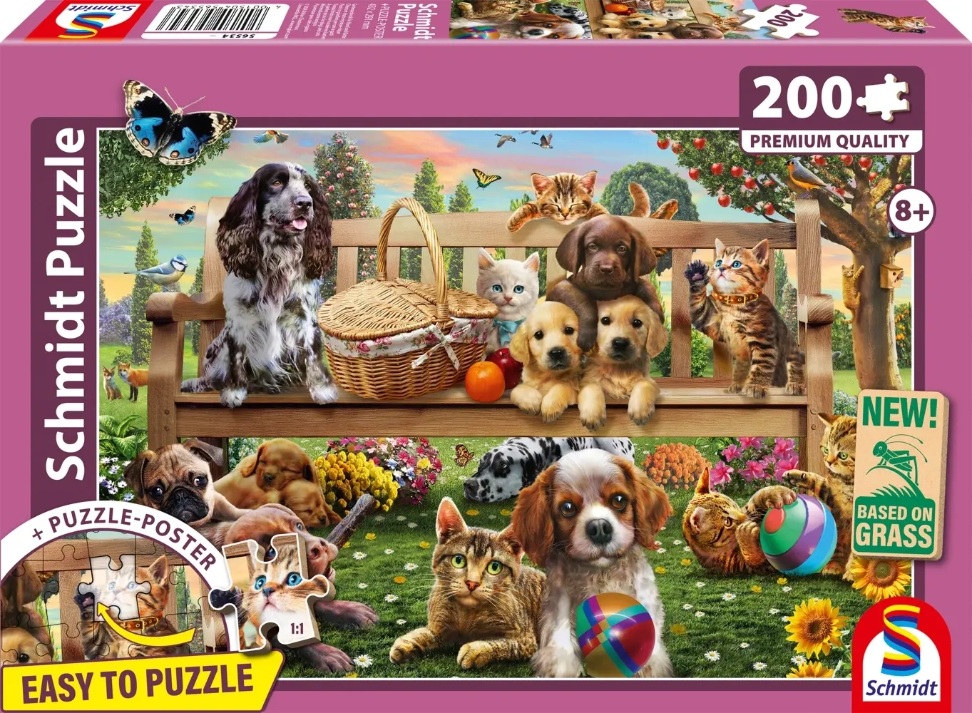 Gartenpicknick für Hund und Katze