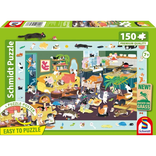 Lustiges Katzen-Gewimmel
