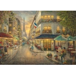 Holzpuzzle - Cáfe in Paris - Thomas Kinkade Studios