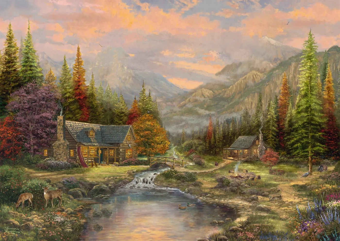 Holzpuzzle - Sierra Paradise - Thomas Kinkade Studios