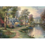 Holzpuzzle - Dorf am See - Thomas Kinkade Studios