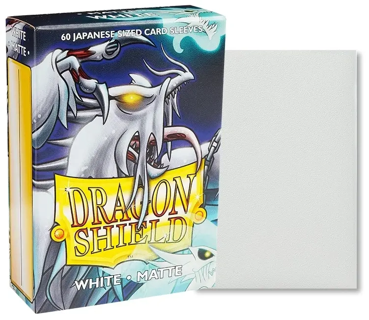 Dragon Shield Small Sleeves - Japanese Matte White (60 Sleeves)