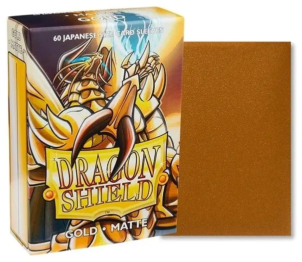 Dragon Shield Small Sleeves - Japanese Matte Gold (60 Sleeves)