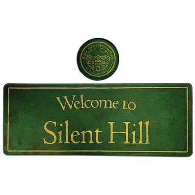 Silent Hill XL Desk Pad and Coaster Set