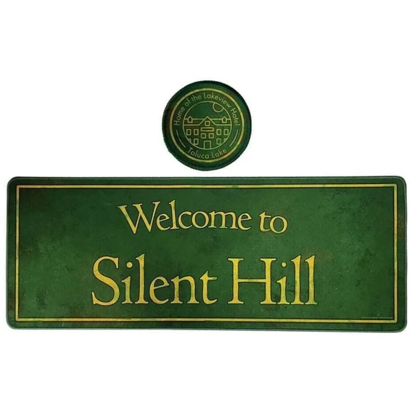Silent Hill XL Desk Pad and Coaster Set