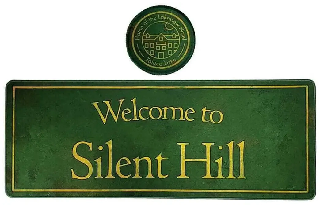 Silent Hill XL Desk Pad and Coaster Set
