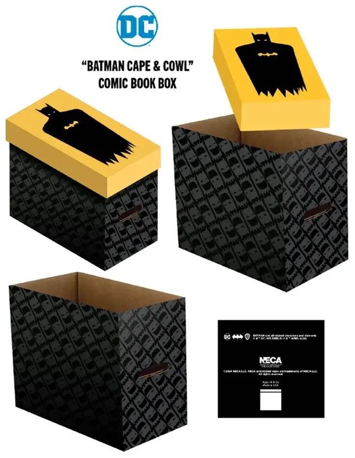 DC Short Comic Book Storage Box: Batman Cape & Cowl