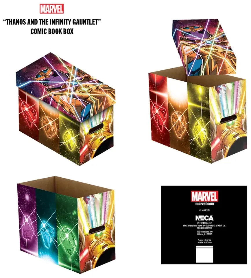 Marvel Short Comic Book Storage Box Thanos and the Infinity Gauntlet