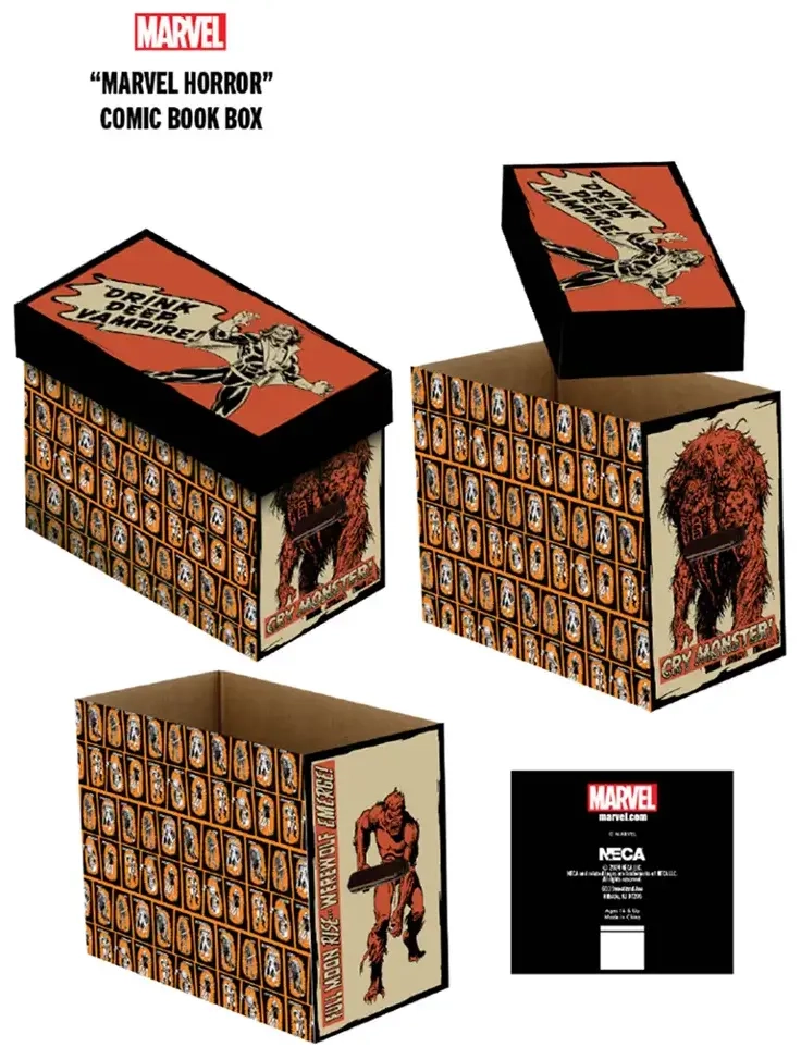 Marvel Short Comic Book Storage Box Marvel Horror