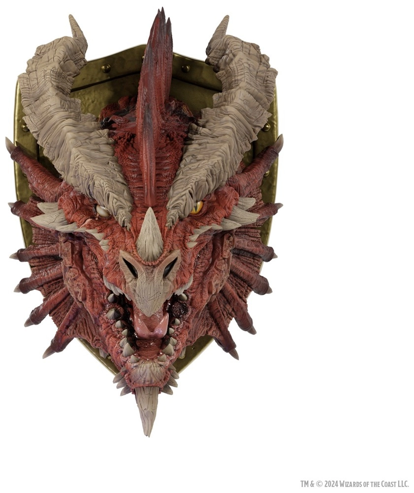 D&D Replicas of the Realms Ancient Red Dragon Trophy Plaque Limited 50th Anniversary