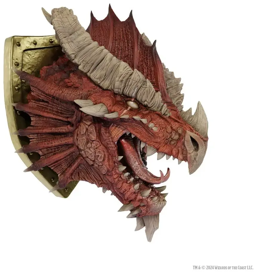 D&D Replicas of the Realms Ancient Red Dragon Trophy Plaque Limited 50th Anniversary